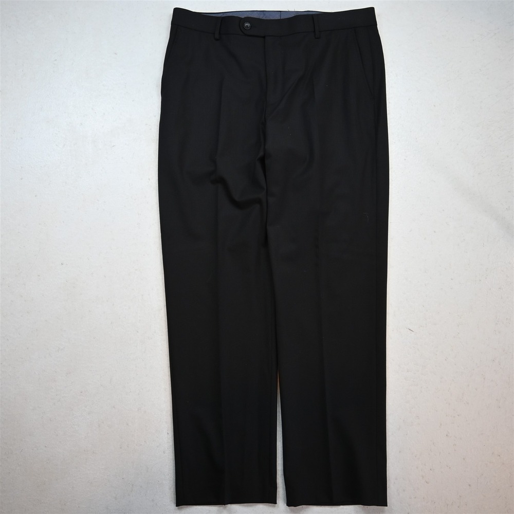 Ballin 1946 36x32 Black Total Comfort Stretch Flat Front Straight Dress Pants